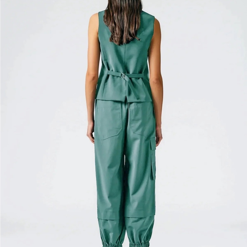 Tibi Tropical Wool Pull On Wilt Jogger – Long